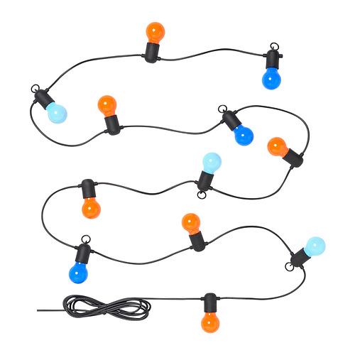 SOLVINDEN - LED lighting chain with 12 bulbs, outdoor/multicolour | IKEA Taiwan Online - PE949909_S4