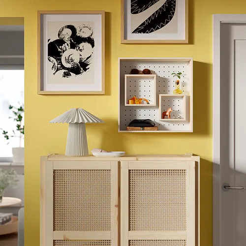 SKOGSMOSAIK - 展示架，松木/白色，45x45 公分 | IKEA 線上購物 - E1019236_S4