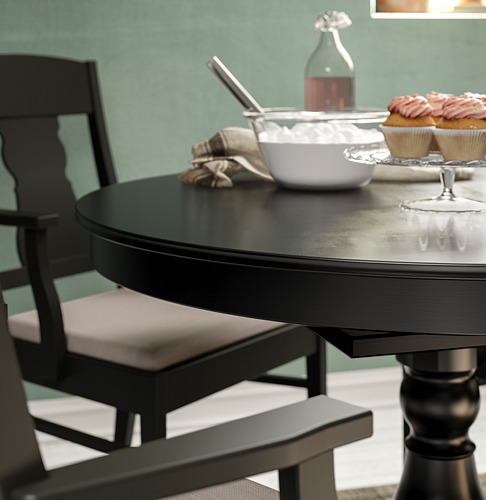 INGATORP - 延伸圓桌, 黑色 | IKEA 線上購物 - PE743394_S4