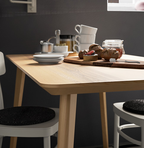 LISABO - 桌子, 實木貼皮 梣木 | IKEA 線上購物 - PE743396_S4