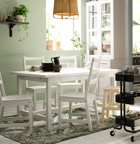 NORDVIKEN/NORDVIKEN - table and 4 chairs, white/white | IKEA Taiwan Online - PE743407_S4