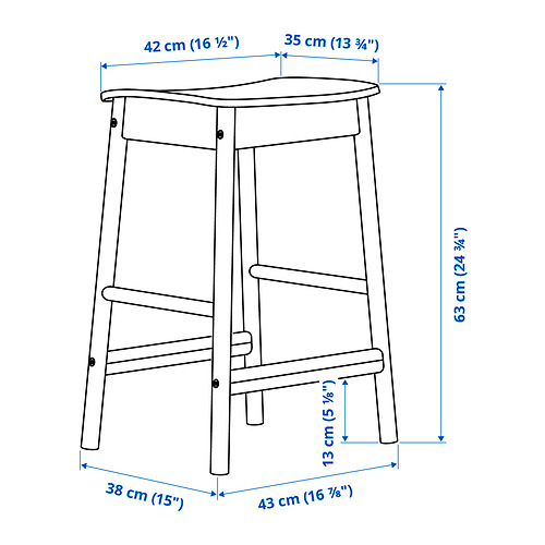 RÖNNINGE bar stool