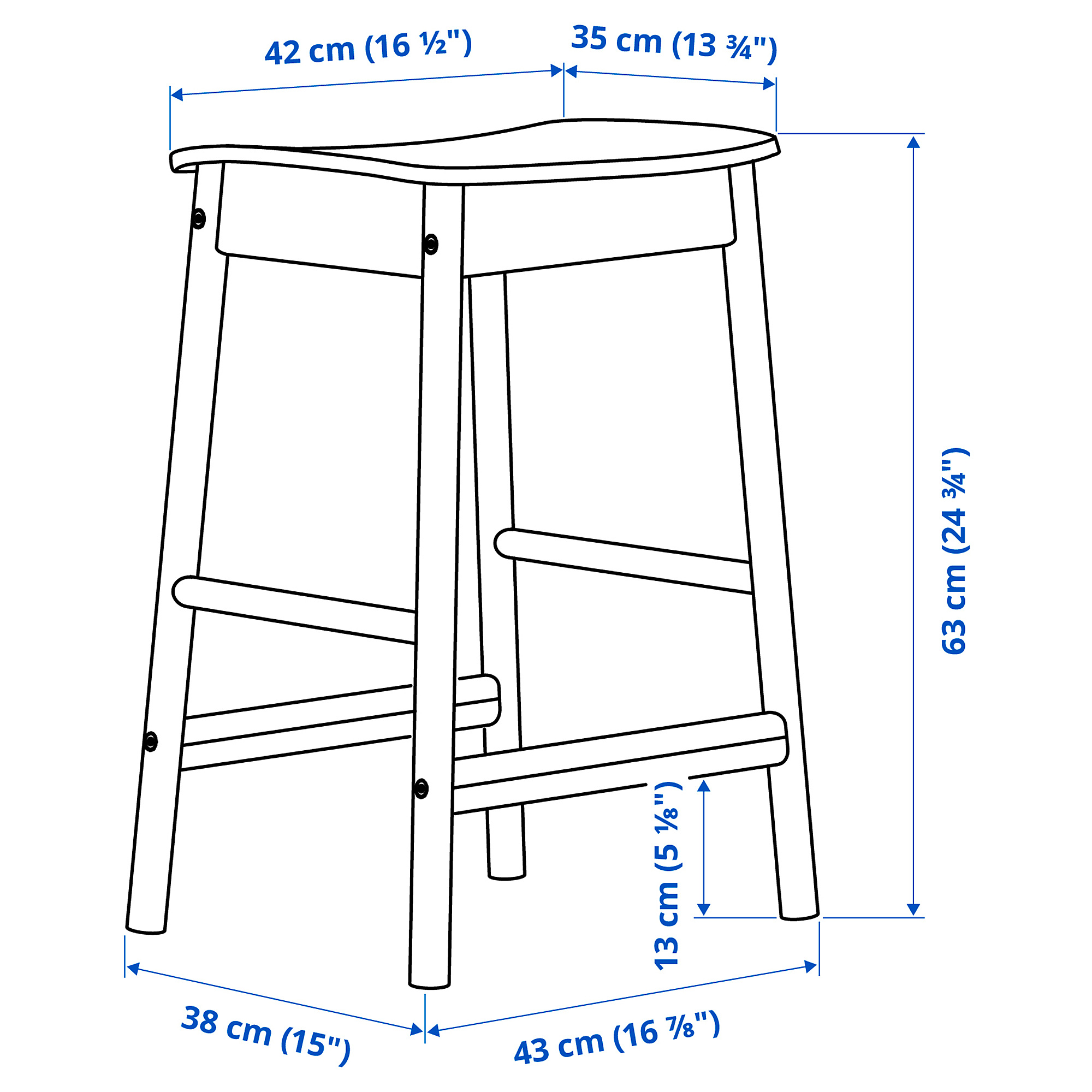 RÖNNINGE bar stool