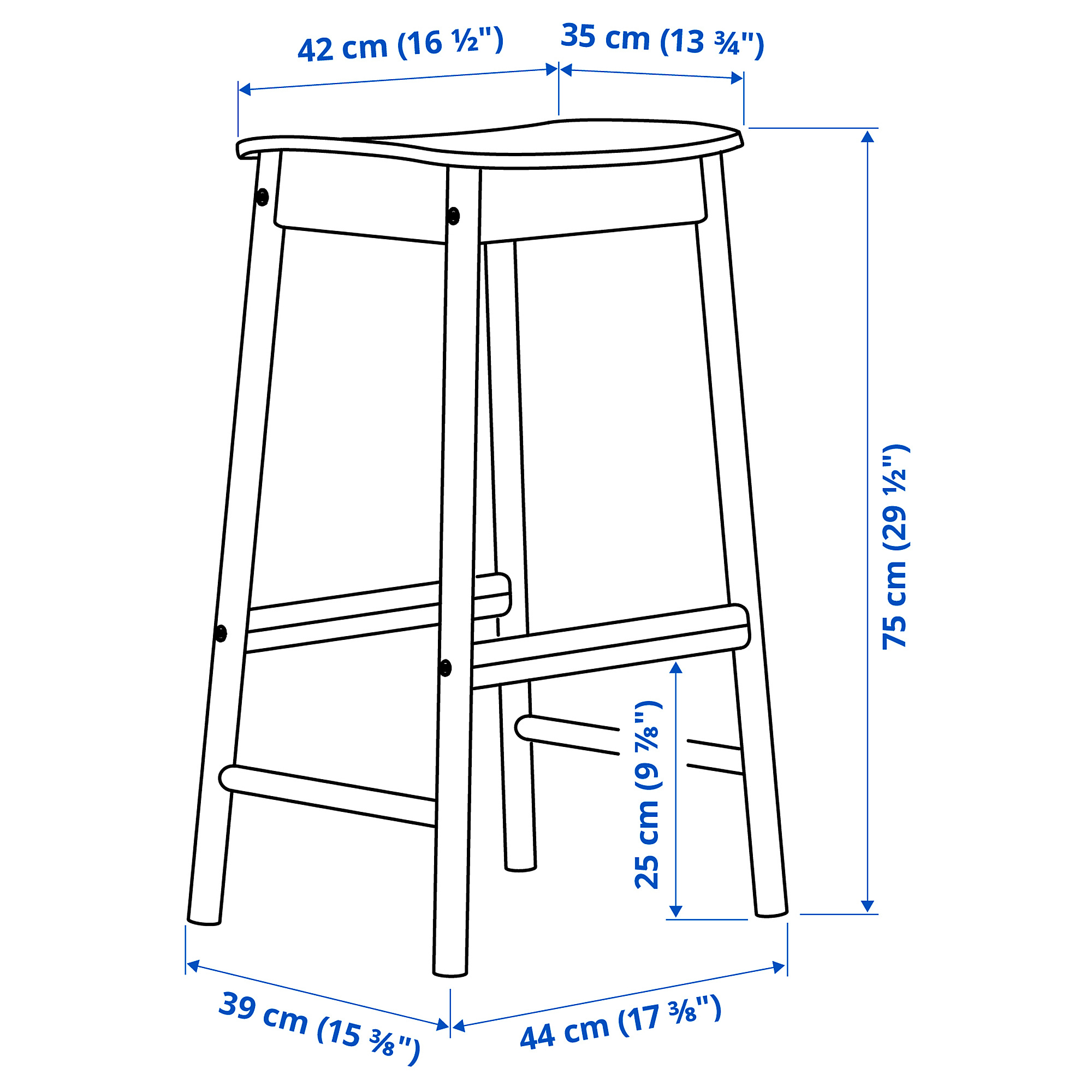 RÖNNINGE bar stool