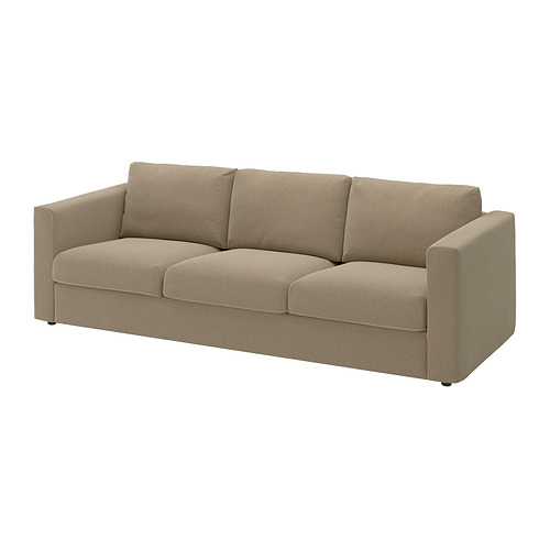 VIMLE - 3-seat sofa, Johanneshov brown-beige | IKEA Taiwan Online - E1019277_S4