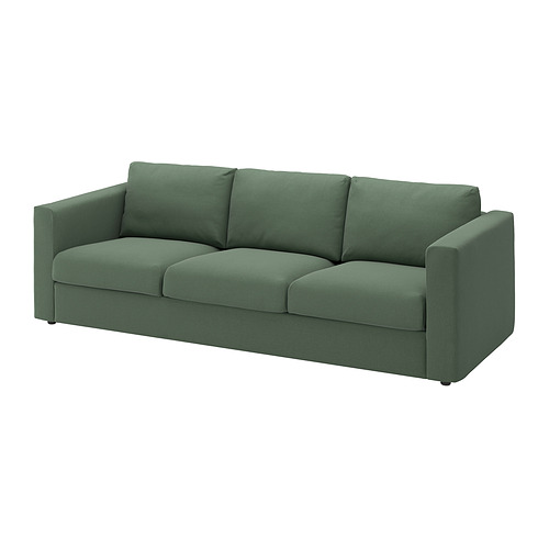 VIMLE - 3-seat sofa, Knäbäck grey-green | IKEA Taiwan Online - E1019280_S4