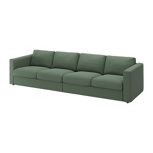 VIMLE - 4-seat sofa, Knäbäck grey-green | IKEA Taiwan Online - E1019304_S4