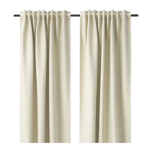 VILBORG - room darkening curtains, 1 pair, beige/with heading tape, 145x200 cm | IKEA Taiwan Online - PE743473_S4