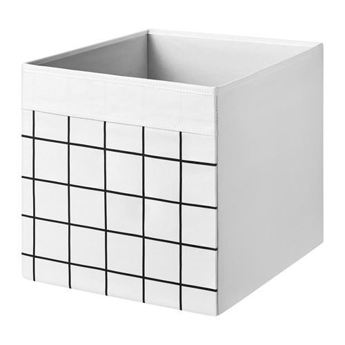 DRÖNA - 收納盒, 白色/方格, 33x38x33 公分 | IKEA 線上購物 - PE921382_S4