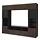 BESTÅ - TV storage combination/glass doors, black-brown/Selsviken high-gloss/brown smoked glass | IKEA Taiwan Online - PE703189_S1