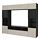 BESTÅ - TV storage combination/glass doors, black-brown/Selsviken high-gloss/beige smoked glass | IKEA Taiwan Online - PE703192_S1
