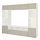 BESTÅ - TV storage combination/glass doors, white/Selsviken high-gloss/beige clear glass | IKEA Taiwan Online - PE703204_S1
