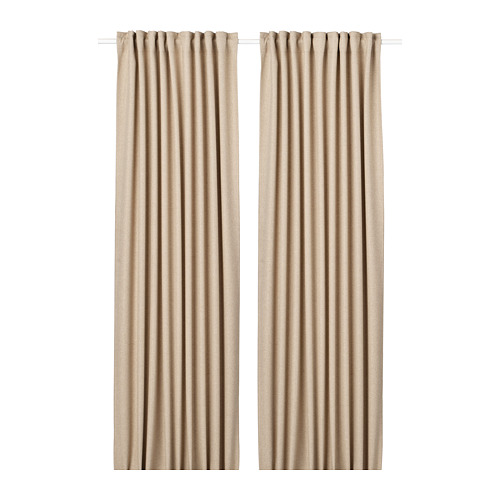 ANNAKAJSA - 高度遮光窗簾 2件裝, 米色/含織帶, 145x250 公分 | IKEA 線上購物 - PE743519_S4