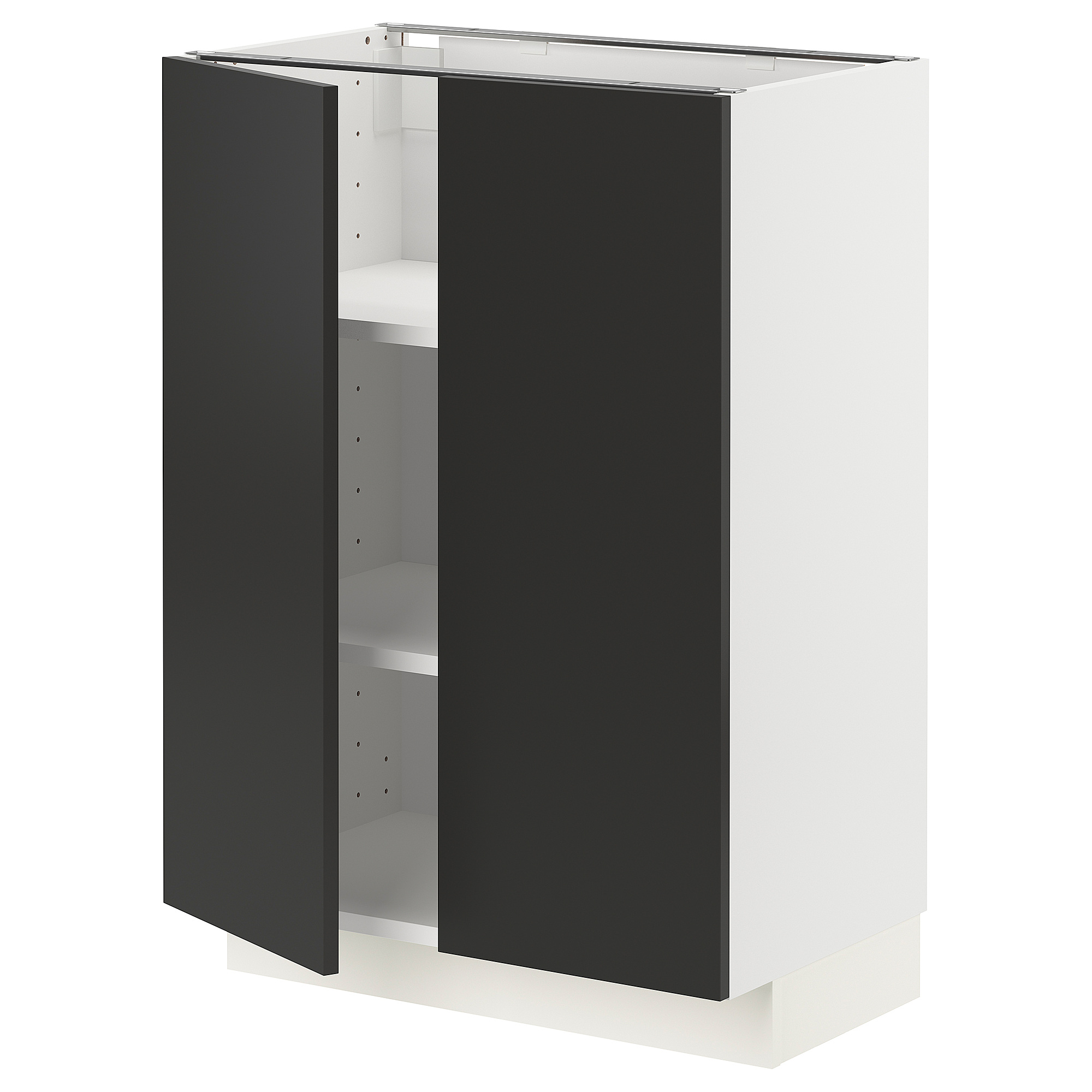 METOD base cabinet with shelves/2 doors