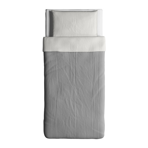 BLÅVINDA - quilt cover and pillowcase, grey | IKEA Taiwan Online - PE595596_S4