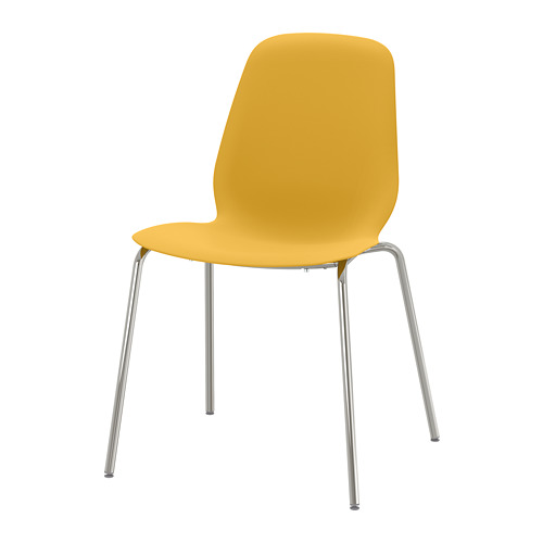 LEIFARNE - chair, dark yellow/Broringe chrome-plated | IKEA Taiwan Online - PE743588_S4
