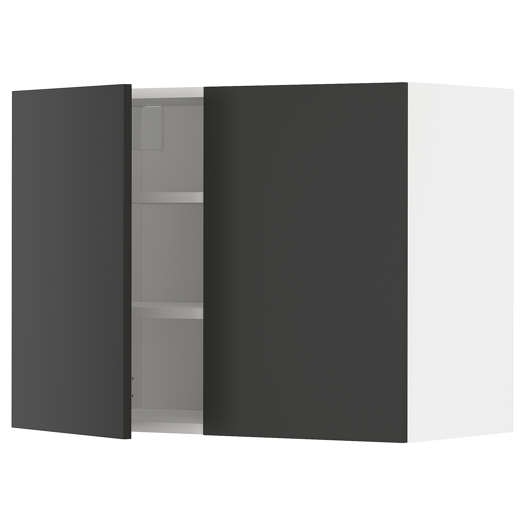 METOD wall cabinet with shelves/2 doors