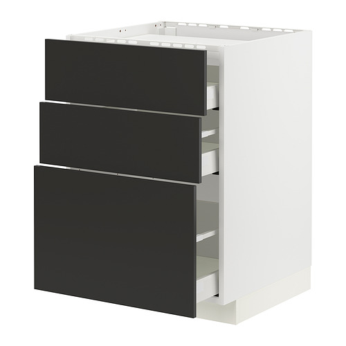 METOD/MAXIMERA base cab f hob/3 fronts/3 drawers