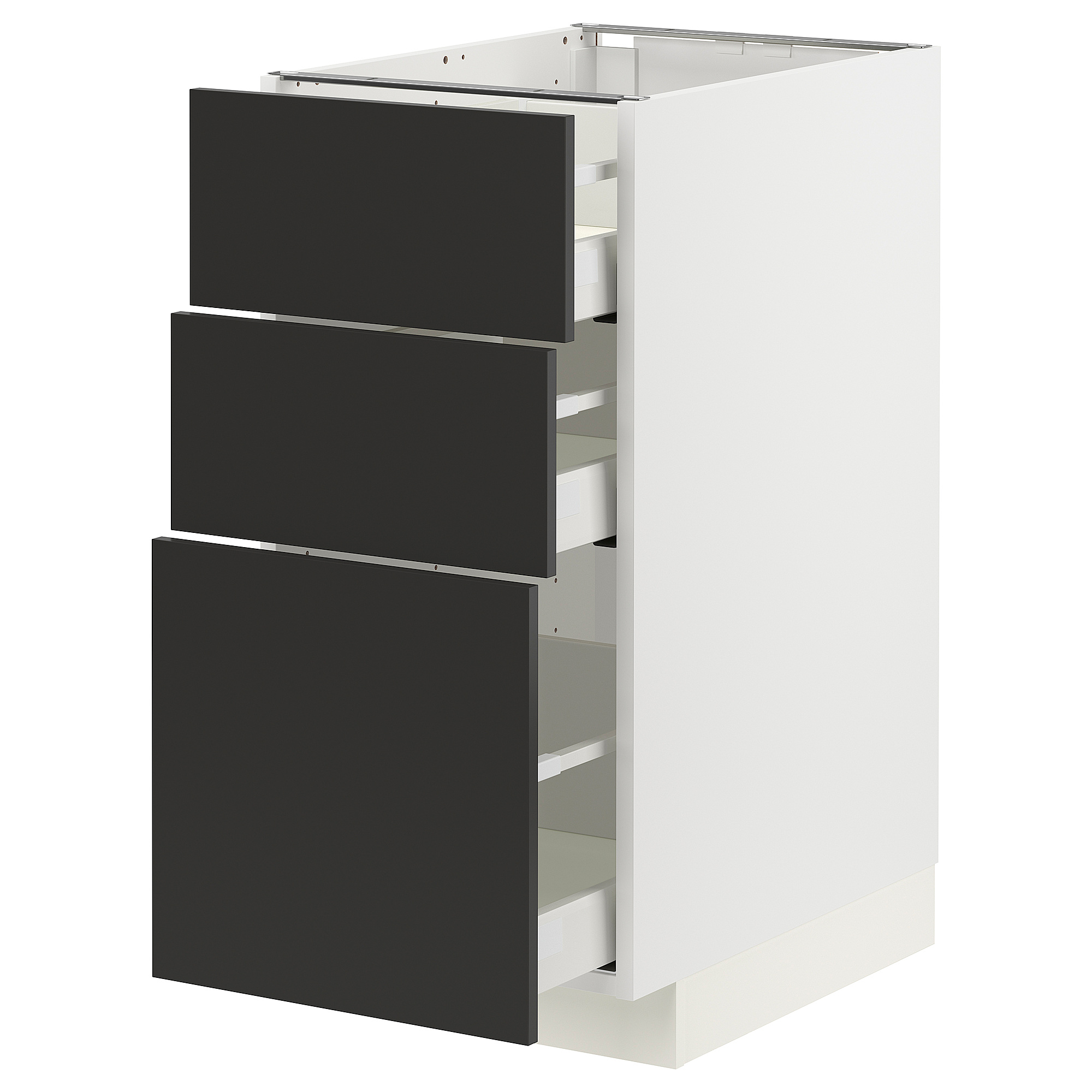 METOD/MAXIMERA base cabinet with 3 drawers
