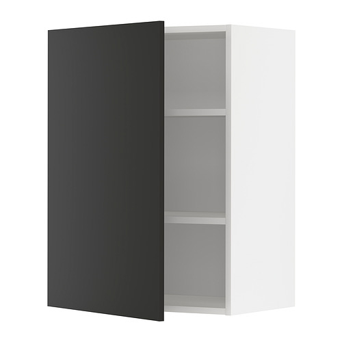 METOD wall cabinet with shelves