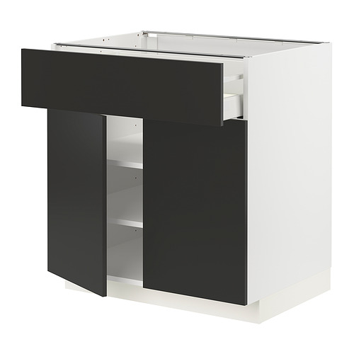 METOD/MAXIMERA base cabinet with drawer/2 doors