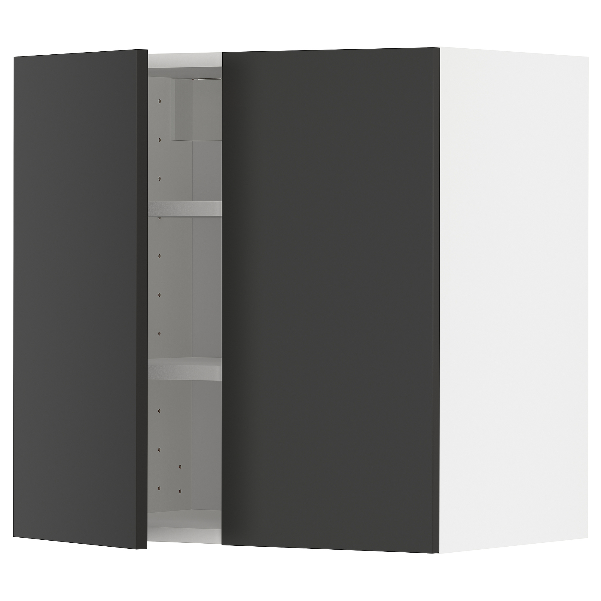 METOD wall cabinet with shelves/2 doors