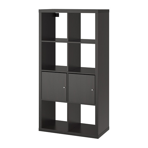 KALLAX shelving unit with doors