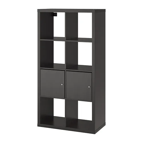 KALLAX - 層架組附門片, 黑棕色, 77x147 公分 | IKEA 線上購物 - PE703345_S4