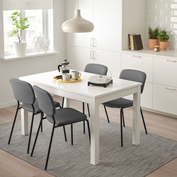 LANEBERG/KARLJAN - 餐桌附4張餐椅, 棕色/深灰色 深灰色 | IKEA 線上購物 - PE743638_S3