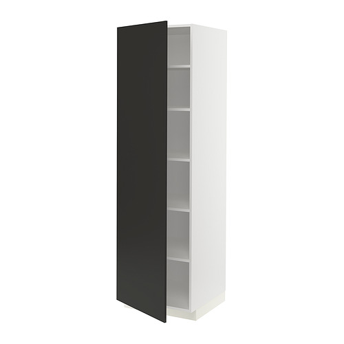 METOD high cabinet with shelves