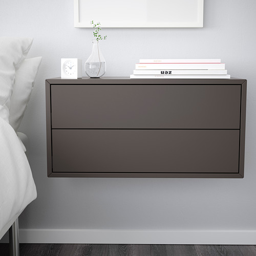 EKET - cabinet with 2 drawers, dark grey | IKEA Taiwan Online - PE616252_S4