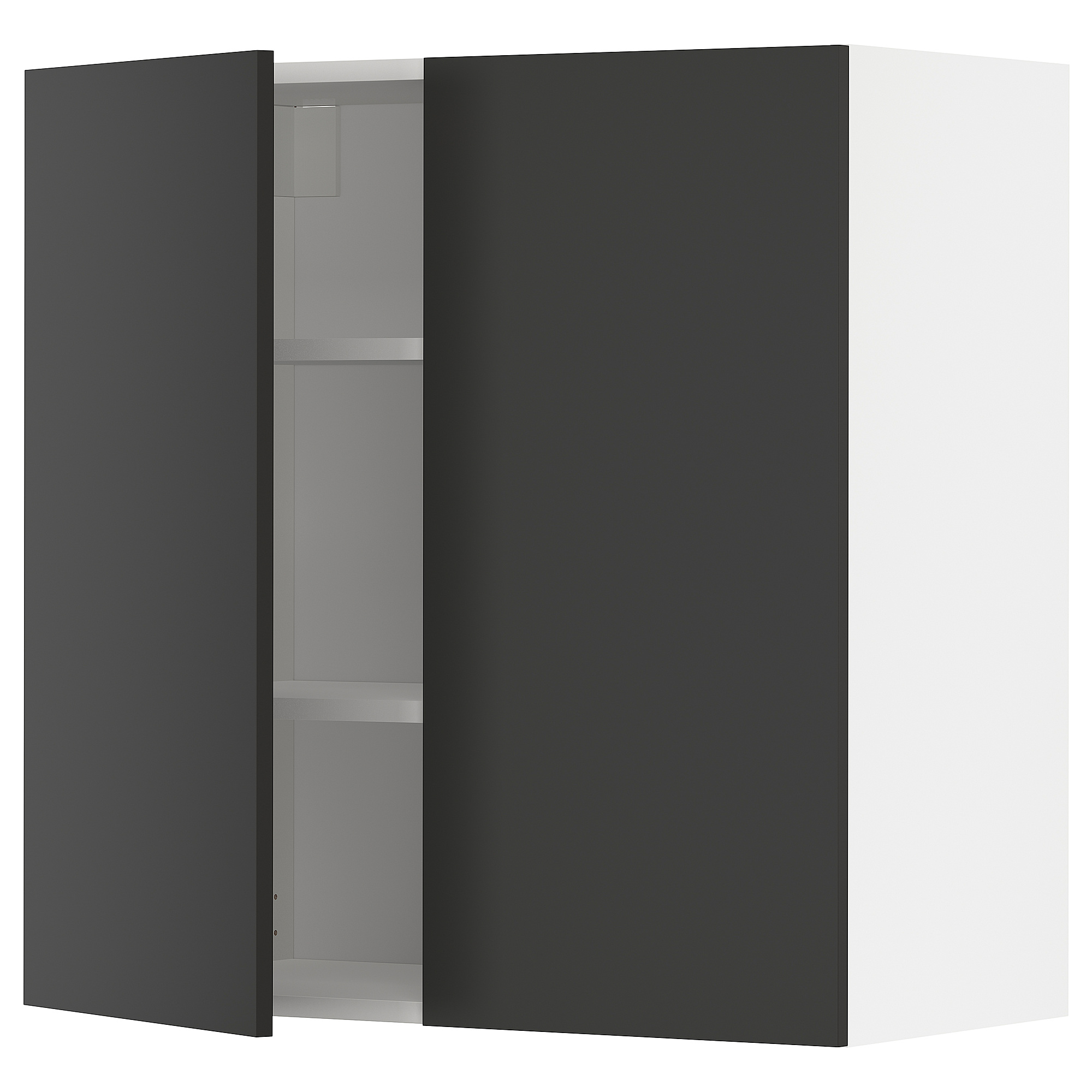 METOD wall cabinet with shelves/2 doors