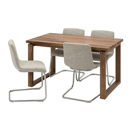 MÖRBYLÅNGA/LUSTEBO table and 4 chairs