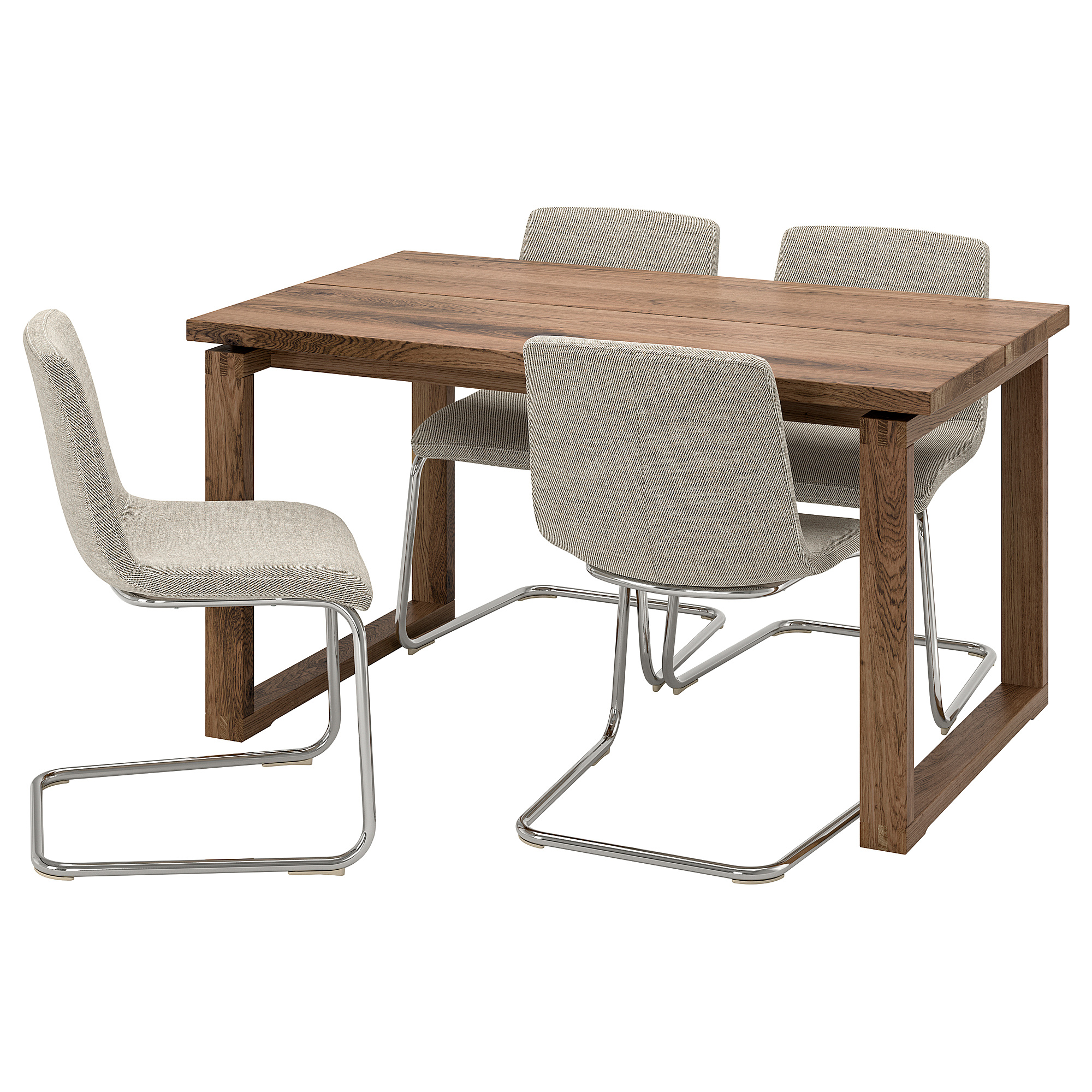 MÖRBYLÅNGA/LUSTEBO table and 4 chairs