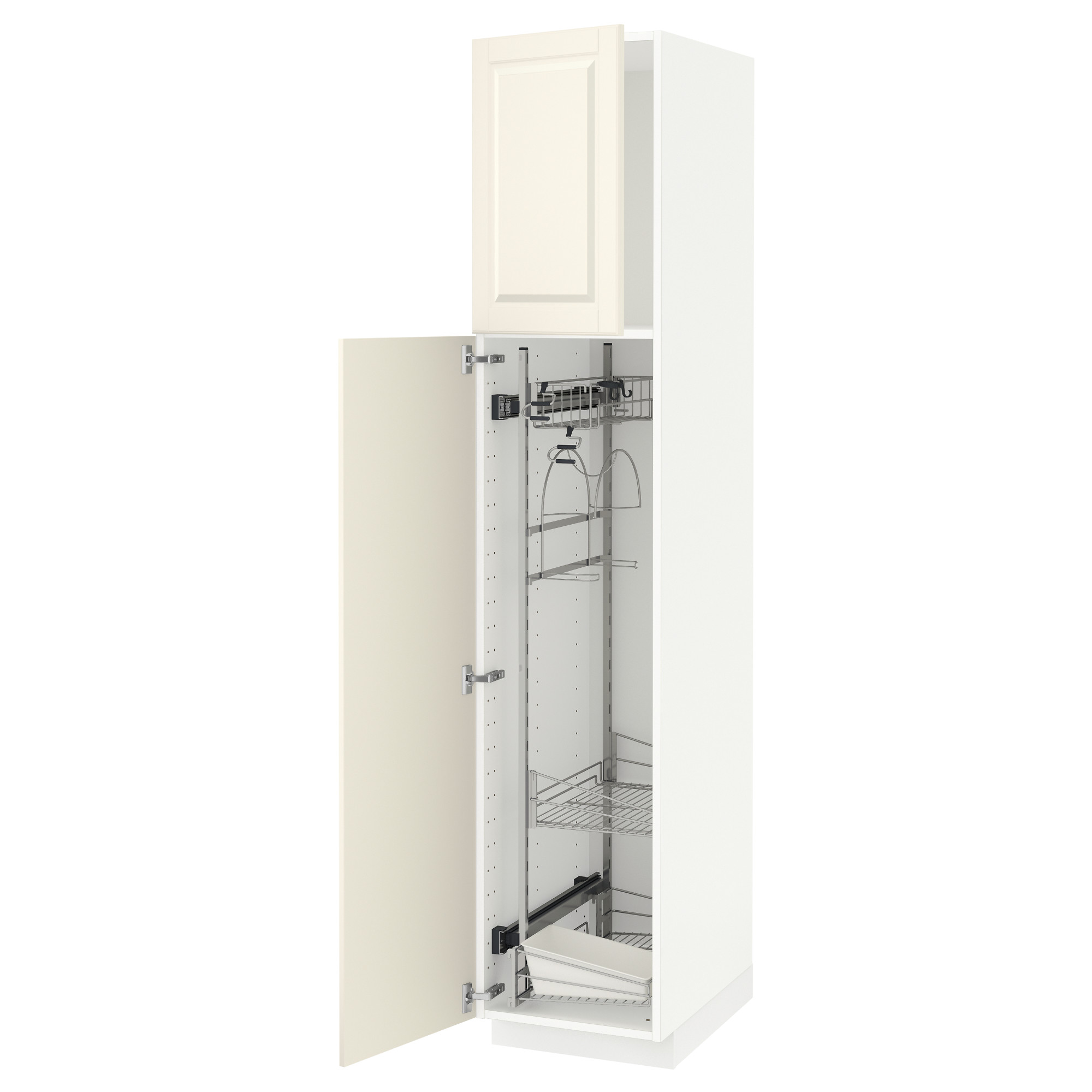 METOD high cabinet with cleaning interior