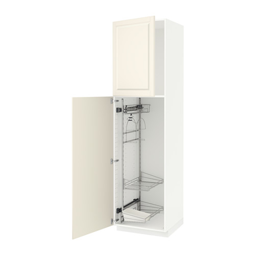 METOD high cabinet with cleaning interior