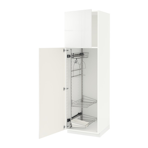 METOD - high cabinet with cleaning interior | IKEA Taiwan Online - PE530808_S4