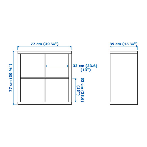 KALLAX - 層架組, 染白橡木紋 | IKEA 線上購物 - PE655477_S4