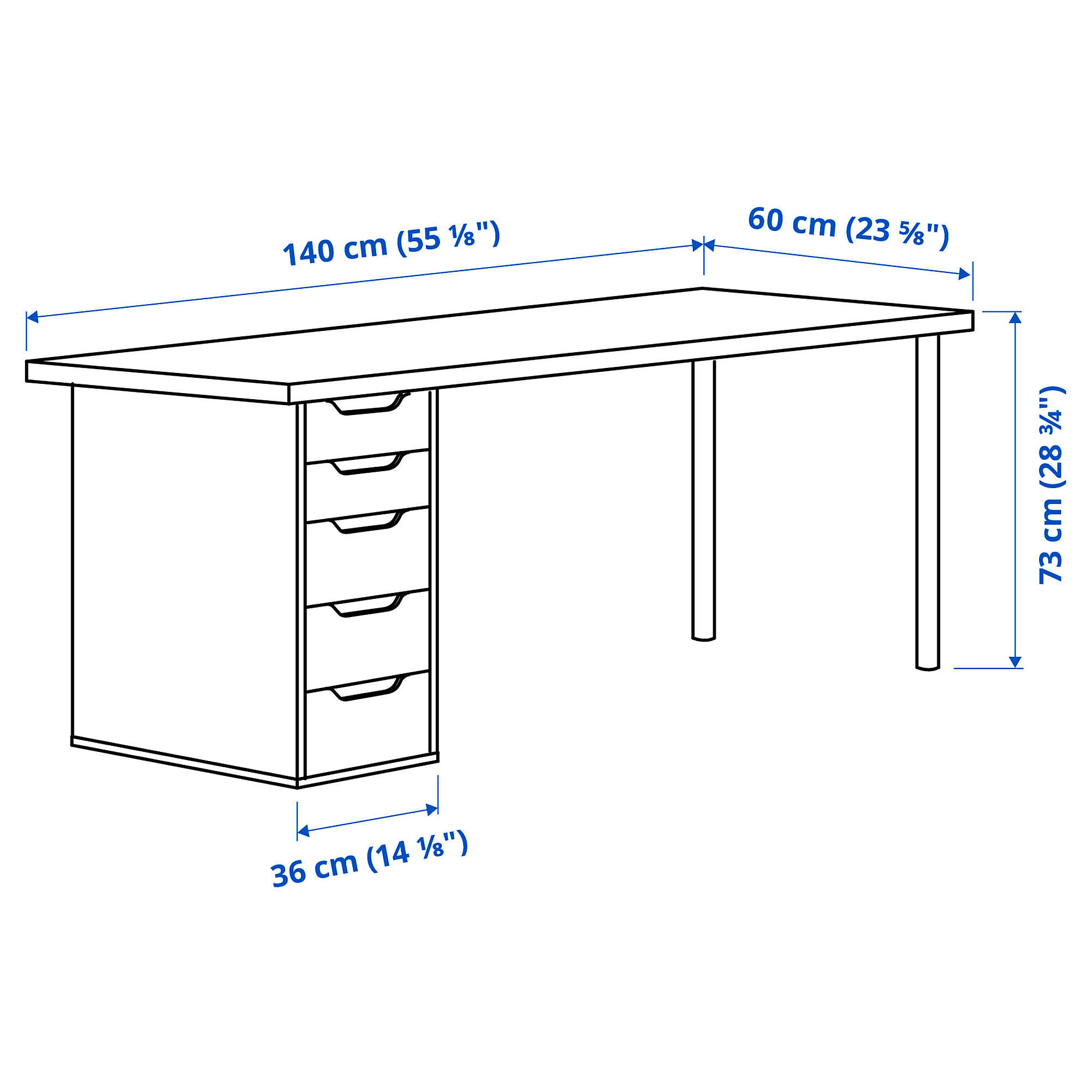 LAGKAPTEN/ALEX desk