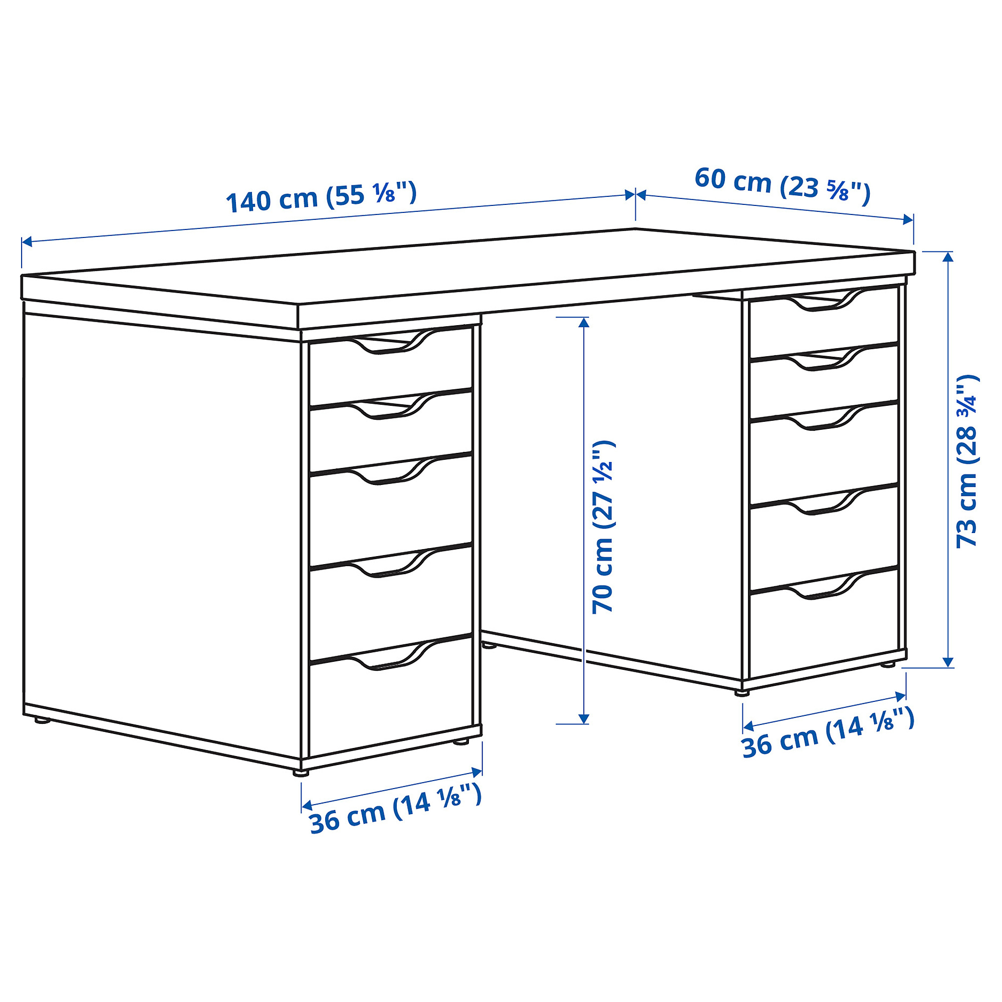 LAGKAPTEN/ALEX desk