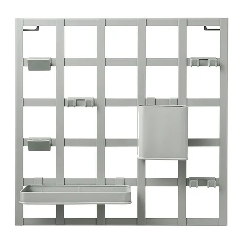 SNICKRA - 壁掛式收納板 8件組, 灰綠色, 38x38 公分 | IKEA 線上購物 - PE842659_S4
