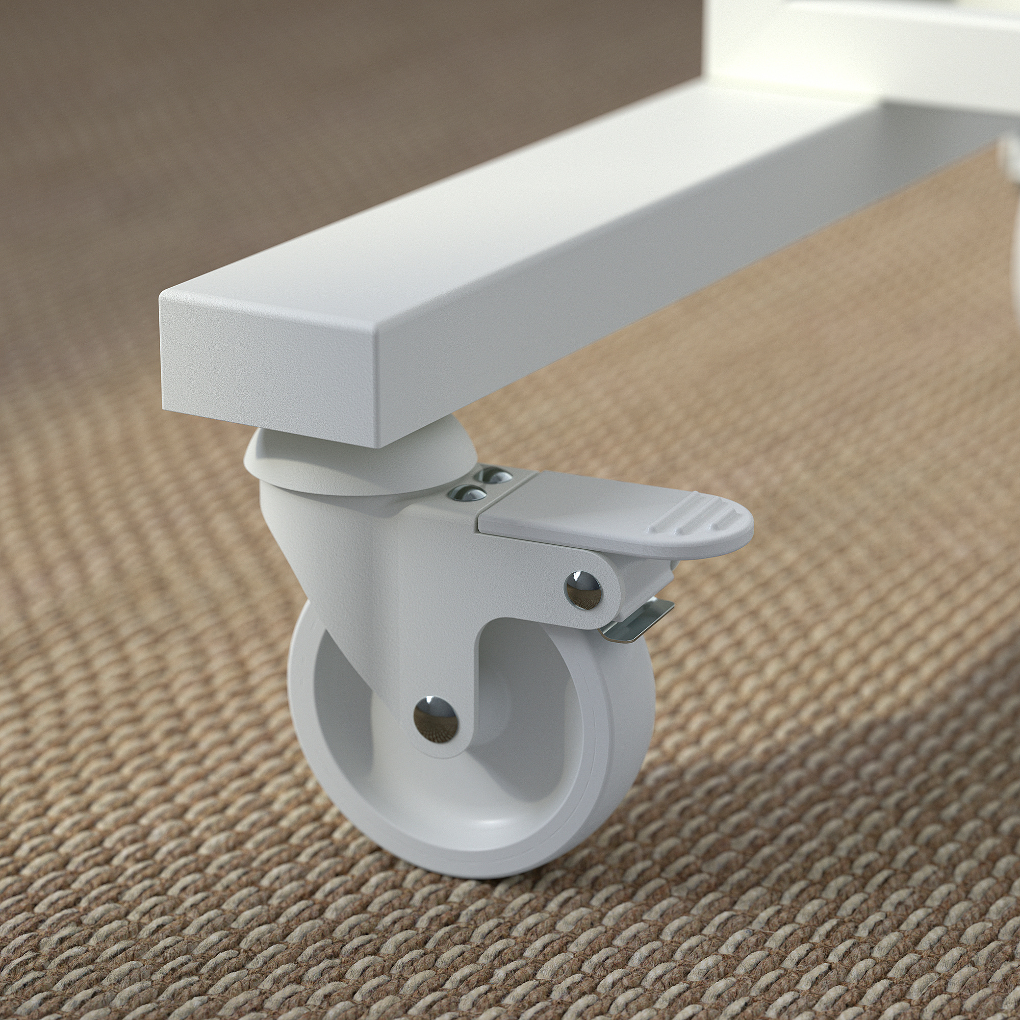 MITTZON frame w castors/disp shlf/cable box