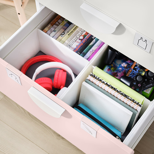 SMÅSTAD/PLATSA - chest of 3 drawers, white/pale pink | IKEA Taiwan Online - PE797762_S4