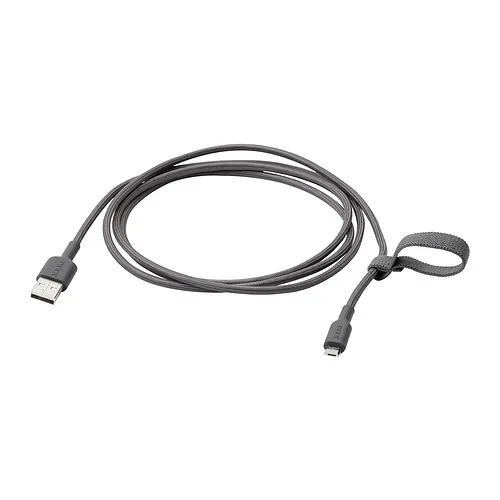 LILLHULT - USB-A轉USB-micro, 深灰色, 1.5 公尺 | IKEA 線上購物 - PE842699_S4