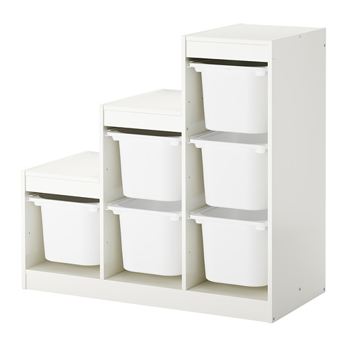 TROFAST - 收納組合附收納盒, 白色 | IKEA 線上購物 - PE655692_S4