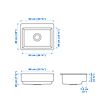 HAVSEN sink bowl w visible front