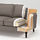 STOCKSUND - 3-seat sofa, Ljungen blue/black/wood | IKEA Taiwan Online - PE743793_S1
