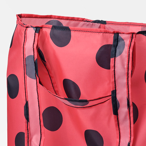 SKYNKE - 購物袋, 紅色/黑色 | IKEA 線上購物 - PE842715_S4