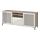 BESTÅ - TV bench with drawers, white stained oak effect/Selsviken high-gloss/white frosted glass | IKEA Taiwan Online - PE535988_S1