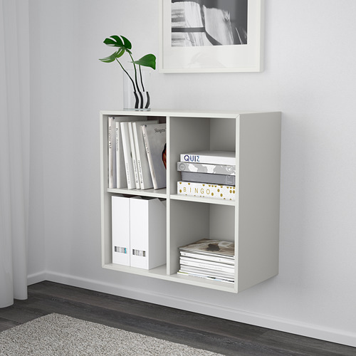 EKET - 上牆式收納櫃/4隔層, 淺灰色 | IKEA 線上購物 - PE616187_S4
